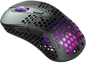 Xtrfy M4 Wireless RGB Gaming Mouse - Svart - Spillmus - Optisk - 6 knapper - Svart med RGB-lys