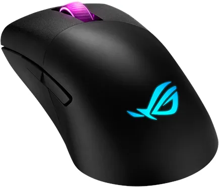 ASUS ROG KERIS Wireless - Spillmus - Optisk - 5 knapper - Svart med RGB-lys